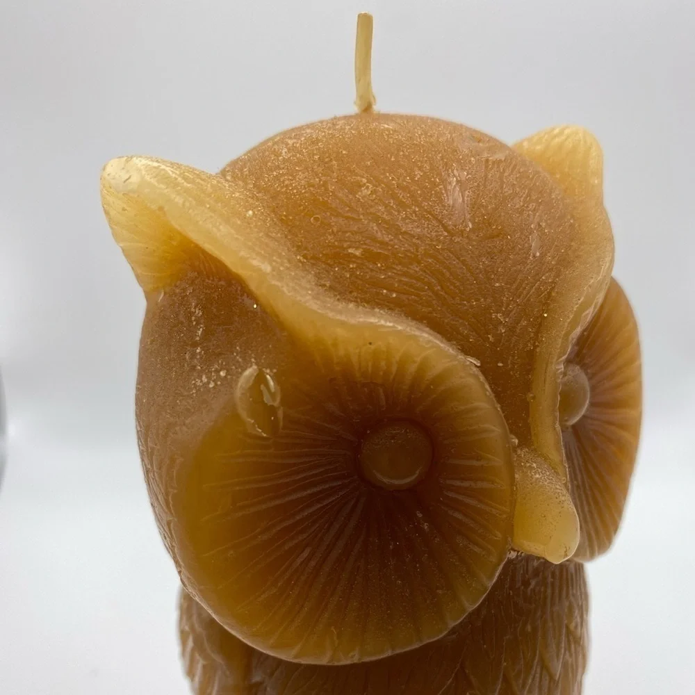 Vintage Owl Candle